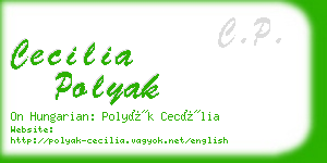 cecilia polyak business card